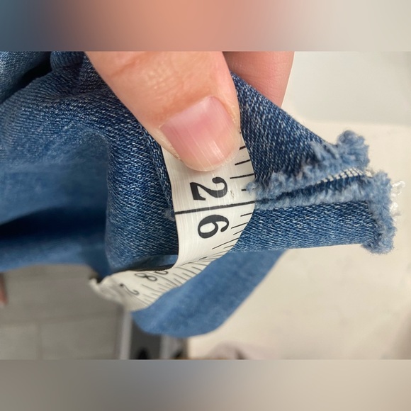 NWT MOTHER The Insider Step Fray Promises to Keep Blue Size 30 - Picture 9 of 9